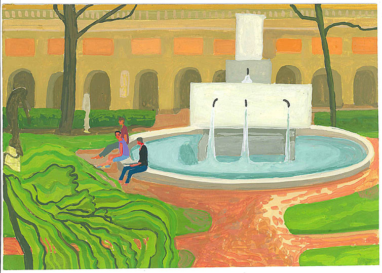 Mai 2014 gouache / papier 28 x 19,5 cm Série autobiographique "Les Plus (...)