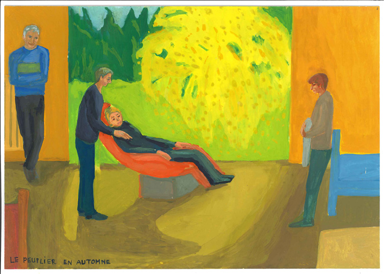 Mai 2014 gouache / papier 28 x 19,5 cm Série autobiographique "Les Plus (...)