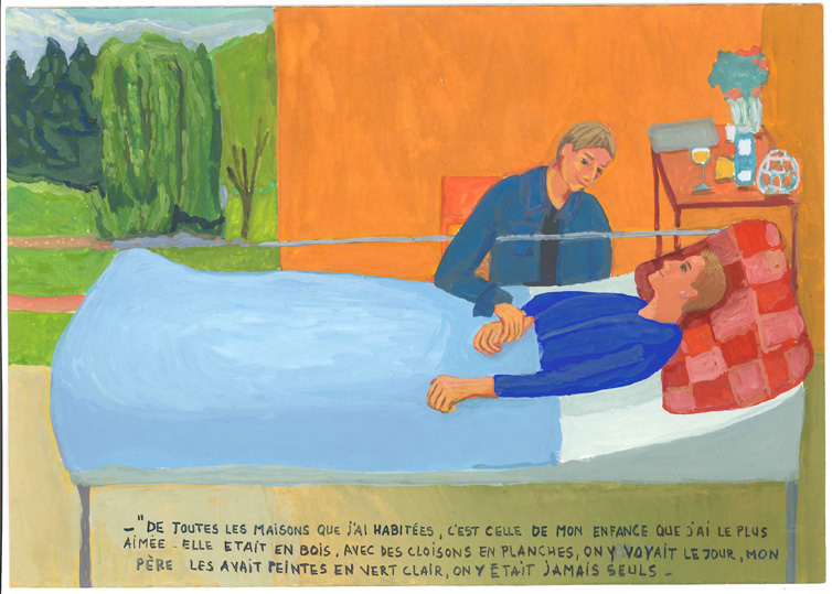 Juin 2014 gouache / papier 28 x 19,5 cm Série autobiographique "Les Plus (...)