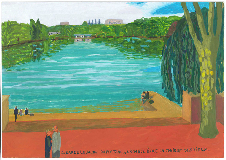 Juin 2014 gouache / papier 28 x 19,5 cm Série autobiographique "Les Plus (...)