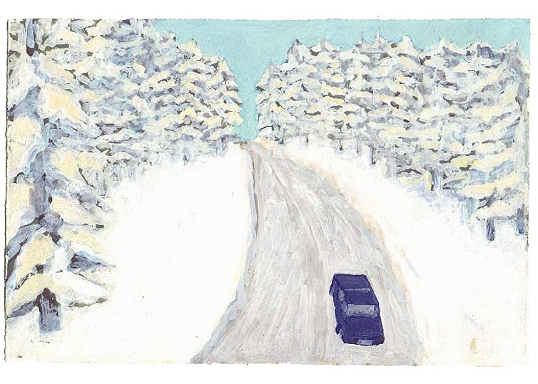 26 décembre 1990 - gouache / papier 25,5x19 cm - Série autobiographique (...)