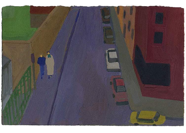 06 décembre 1990 - gouache / papier 25,5x19 cm - Série autobiographique (...)
