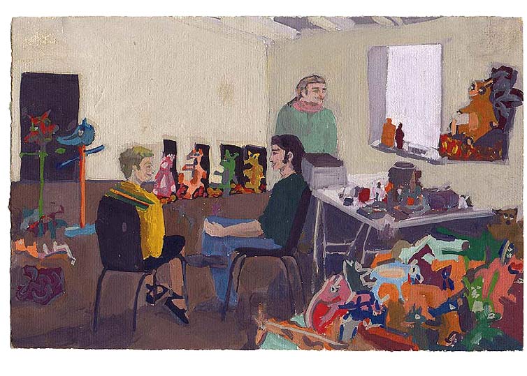 20 septembre 1990 - gouache / papier 25,5x19 cm - Série autobiographique (...)