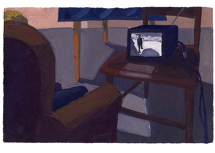 23 septembre 1990 - gouache / papier 25,5x19 cm - Série autobiographique (...)