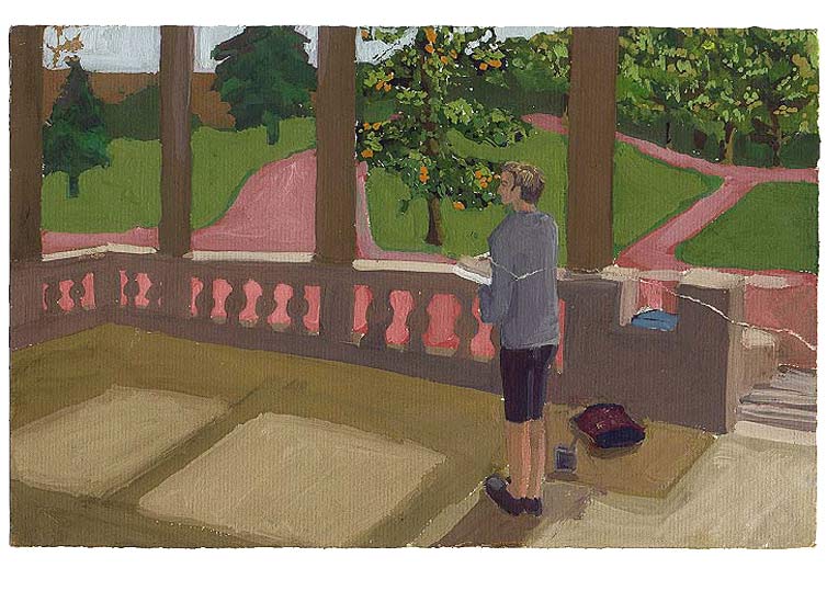 22 septembre 1990 - gouache / papier 25,5x19 cm - Série autobiographique (...)