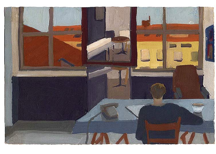 24 septembre 1990 - gouache / papier 25,5x19 cm - Série autobiographique (...)