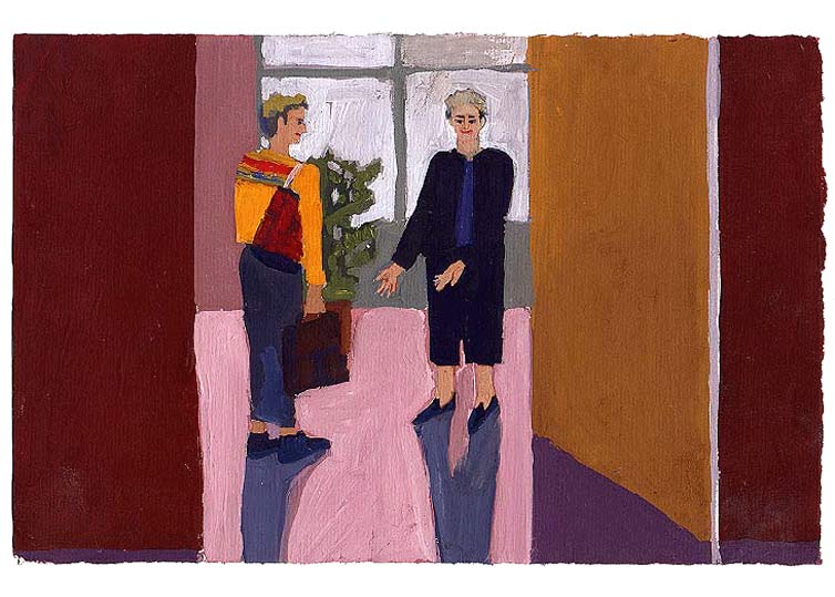 26 septembre 1990 - gouache / papier 25,5x19 cm - Série autobiographique (...)