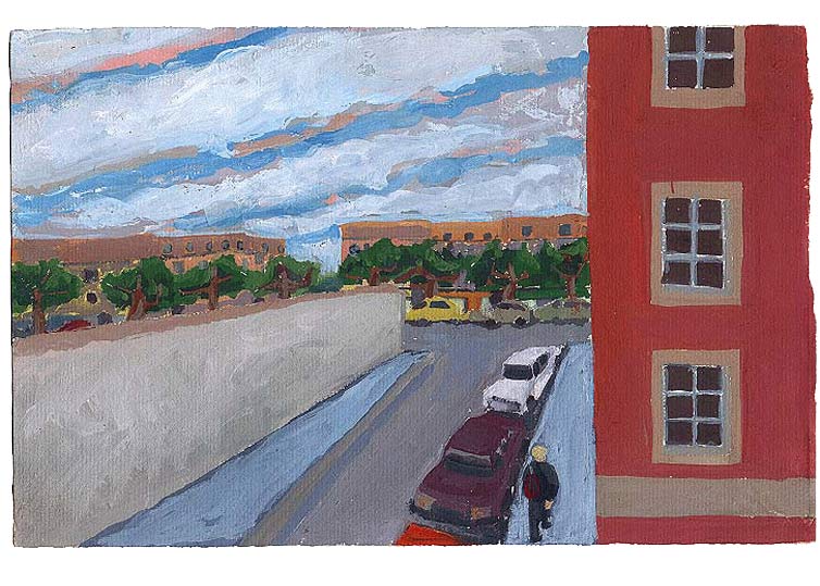 08 septembre 1990 - gouache / papier 25,5x19 cm - Série autobiographique (...)