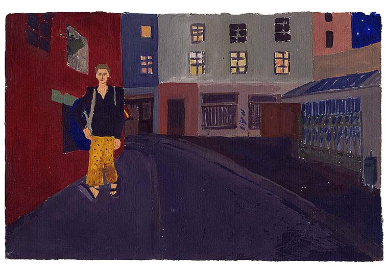 11 septembre 1990 - gouache / papier 25,5x19 cm - Série autobiographique (...)