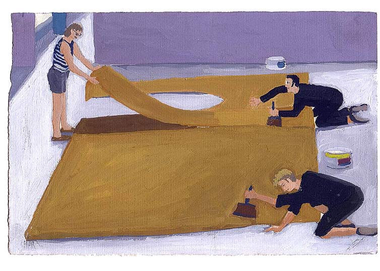 15 septembre 1990 - gouache / papier 25,5x19 cm - Série autobiographique (...)