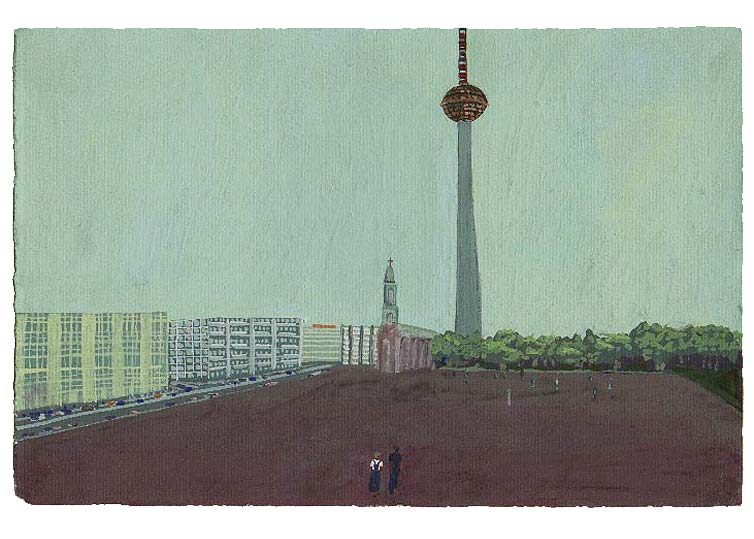 Aout - 1991 - gouache / papier 25,5x19 cm - Série autobiographique "Les (...)