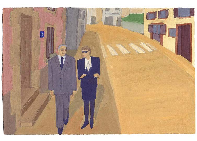 Avril - 1991 - gouache / papier 25,5x19 cm - Série autobiographique "Les (...)