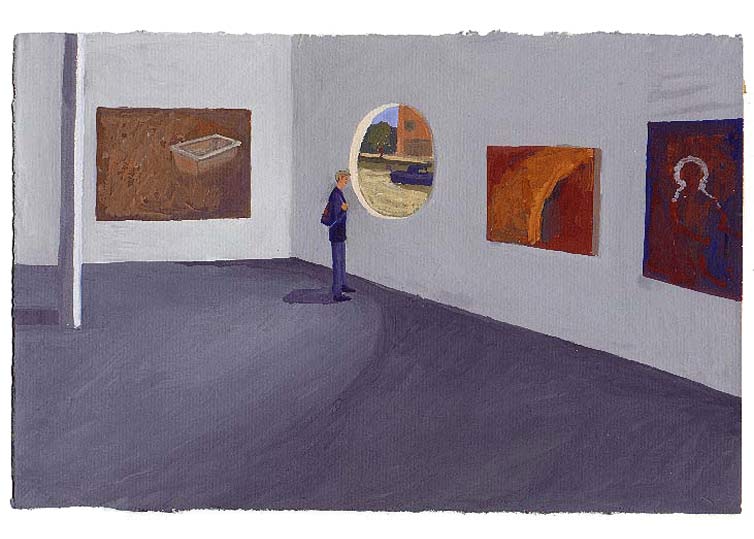 Juin - 1991 - gouache / papier 25,5x19 cm - Série autobiographique "Les (...)