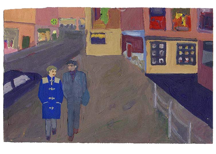 Mars - 1990 - gouache / papier 25,5x19 cm - Série autobiographique "Les (...)