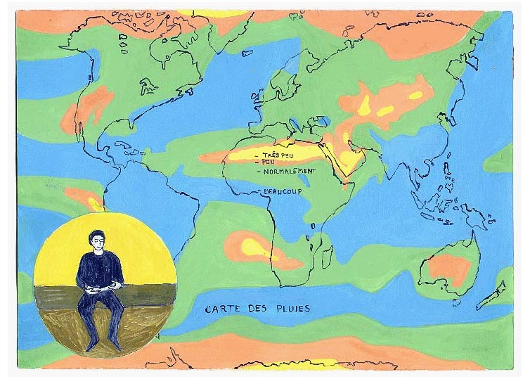Novembre - 1995 - gouache / papier 25,5x19 cm - Série autobiographique (...)