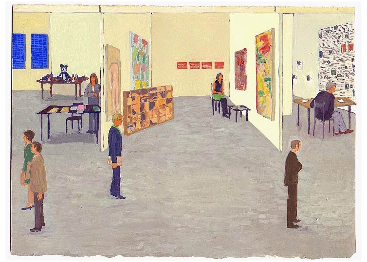 Septembre - 1995 - gouache / papier 25,5x19 cm - Série autobiographique (...)