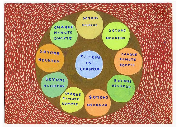 Septembre - 1995 - gouache / papier 25,5x19 cm - Série autobiographique (...)