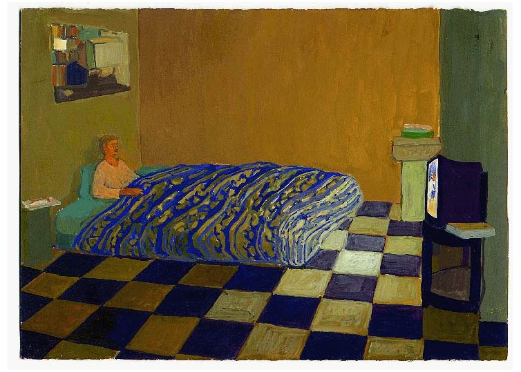 Septembre - 1995 - gouache / papier 25,5x19 cm - Série autobiographique (...)