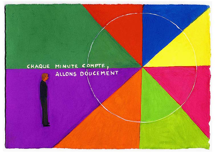Janvier - 1996 - gouache / papier 25,5x19 cm - Série autobiographique (...)