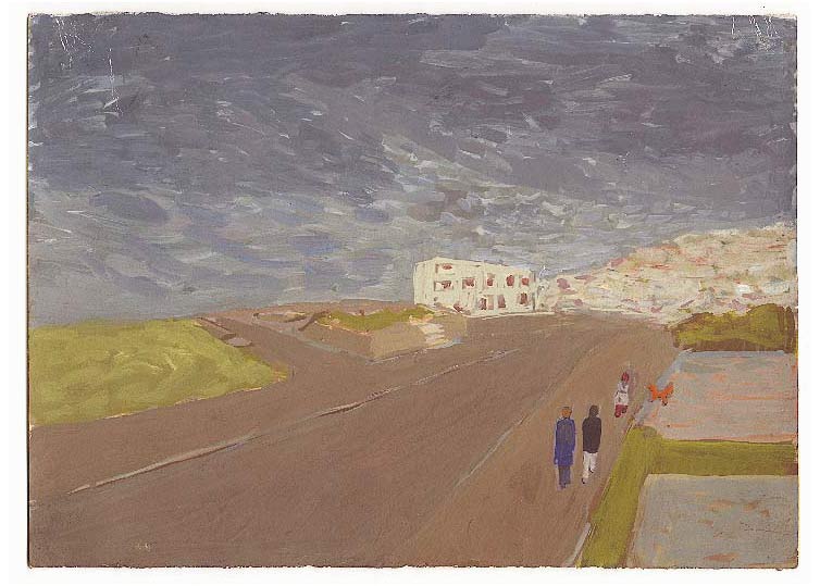 Février - 1996 - gouache / papier 25,5x19 cm - Série autobiographique (...)