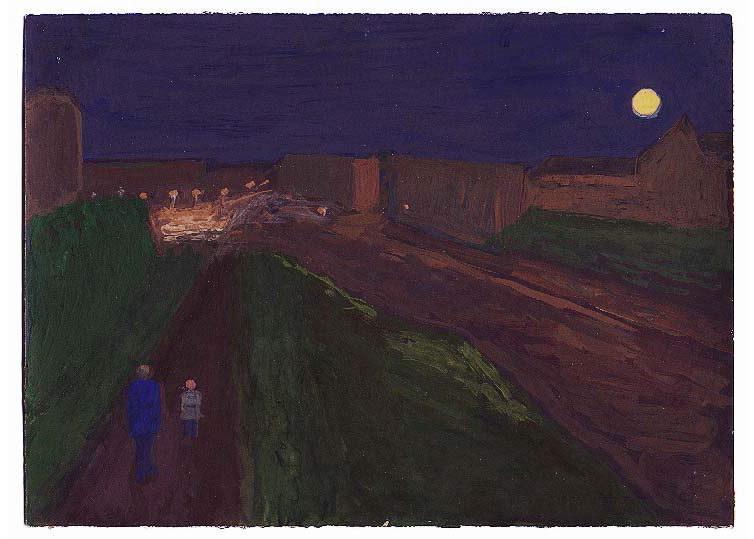Mars - 1996 - gouache / papier 25,5x19 cm - Série autobiographique "Les (...)