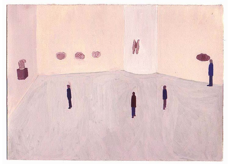 Mars - 1996 - gouache / papier 25,5x19 cm - Série autobiographique "Les (...)