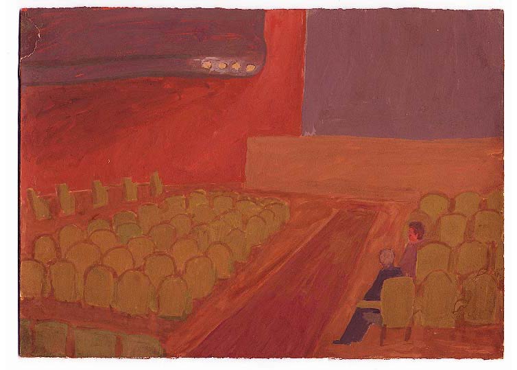 Mars - 1996 - gouache / papier 25,5x19 cm - Série autobiographique "Les (...)
