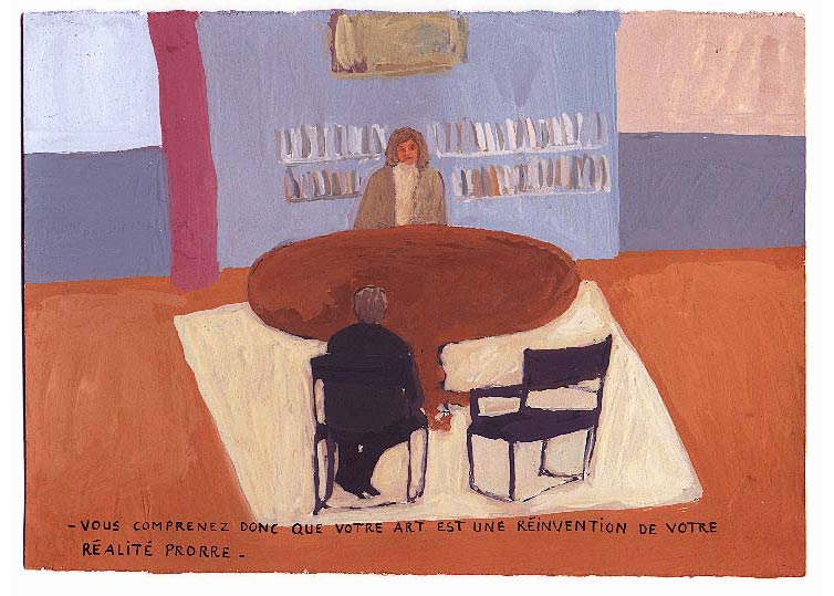 Mars - 1996 - gouache / papier 25,5x19 cm - Série autobiographique "Les (...)