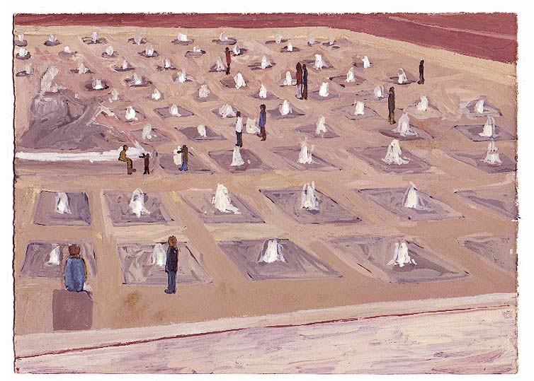 Mars - 1996 - gouache / papier 25,5x19 cm - Série autobiographique "Les (...)