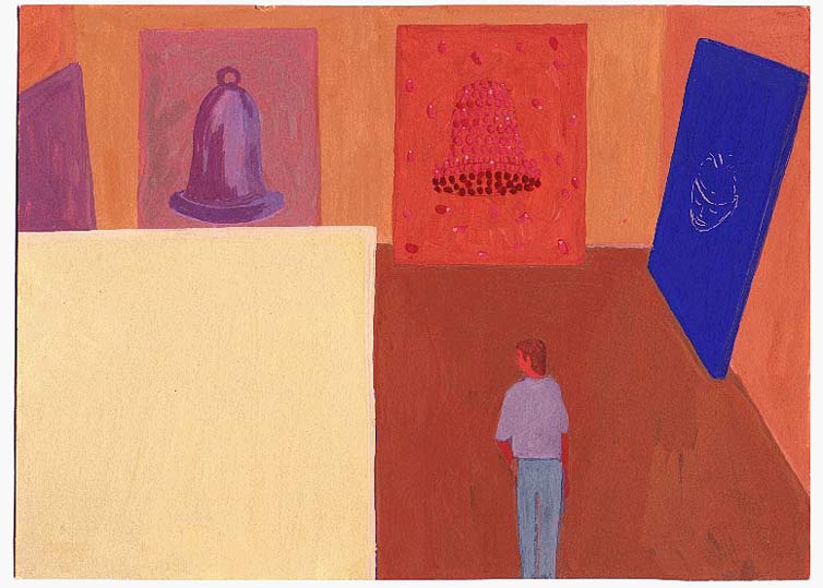 Juin - 1997 - gouache / papier 25,5x19 cm - Série autobiographique "Les (...)