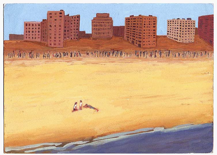 Juin - 1997 - gouache / papier 25,5x19 cm - Série autobiographique "Les (...)