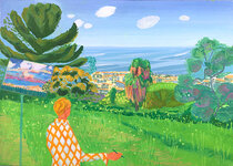 Juillet 2020, Série 5/97, Sur les pas de P. Bonnard, paysage au lutrin de (…)
