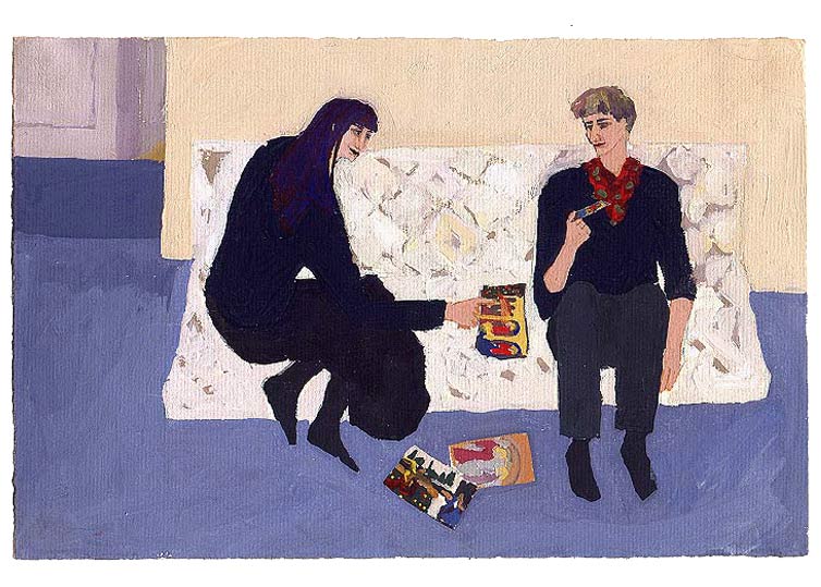 LES PLUS BELLES HEURES- novembre 1990 - gouache / papier 25,5x19 cm - Série autobiographique (…)