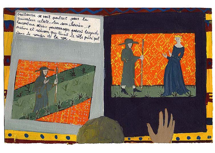 LES PLUS BELLES HEURES- 12 novembre 1990 - gouache / papier 25,5x19 cm - Série autobiographique (…)