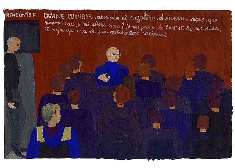 LES PLUS BELLES HEURES- 18 novembre 1990 - gouache / papier 25,5x19 cm - Série autobiographique (…)