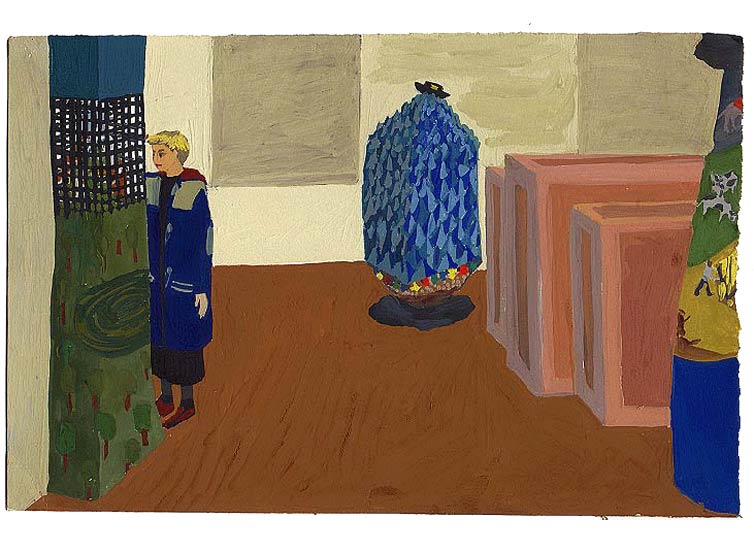 LES PLUS BELLES HEURES- 25 novembre 1990 - gouache / papier 25,5x19 cm - Série autobiographique (…)