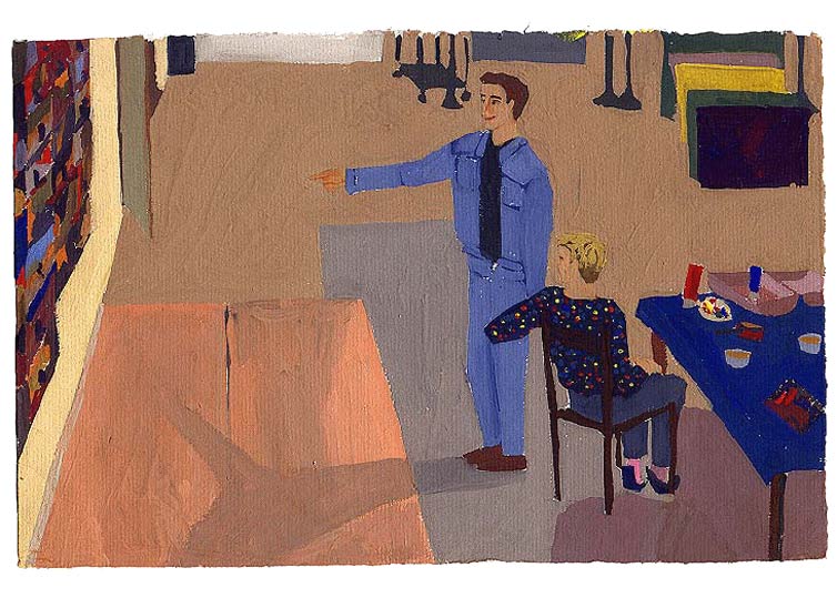 LES PLUS BELLES HEURES- 30 novembre 1990 - gouache / papier 25,5x19 cm - Série autobiographique (…)