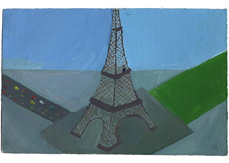 LES PLUS BELLES HEURES- 29 novembre 1990 - gouache / papier 25,5x19 cm - Série autobiographique (…)