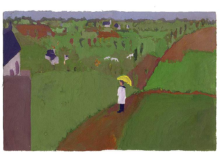 LES PLUS BELLES HEURES- 30 novembre 1990 - gouache / papier 25,5x19 cm - Série autobiographique (…)