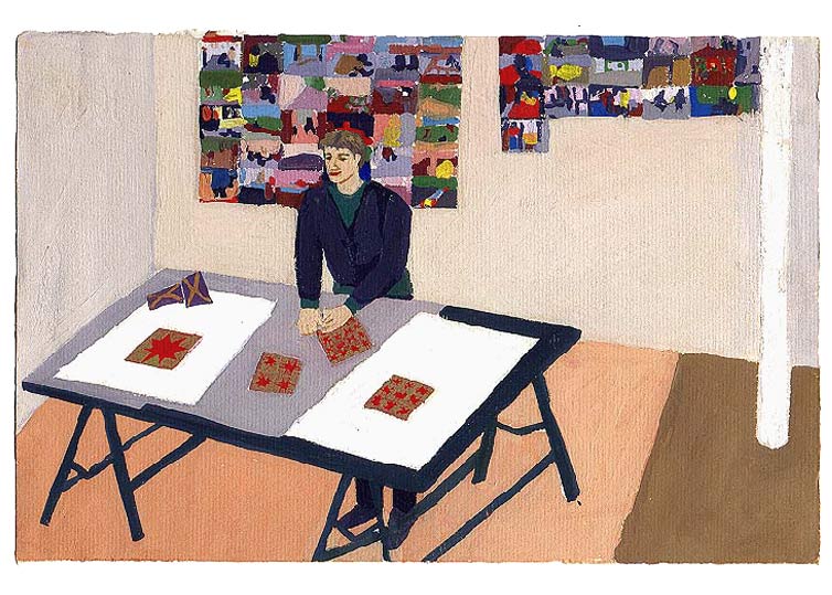 LES PLUS BELLES HEURES- 07 novembre 1990 - gouache / papier 25,5x19 cm - Série autobiographique (…)