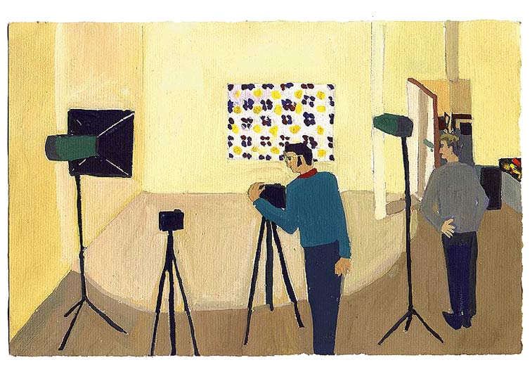 LES PLUS BELLES HEURES- 11 novembre 1990 - gouache / papier 25,5x19 cm - Série autobiographique (…)