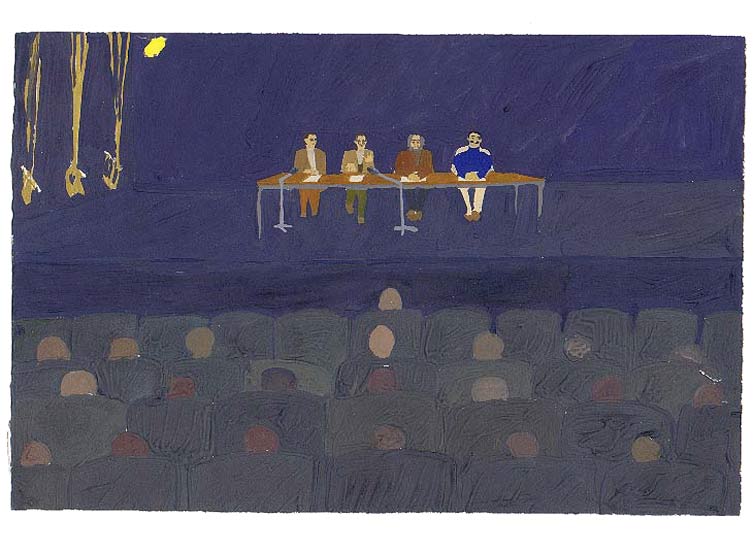 LES PLUS BELLES HEURES- Février - 1991 - gouache / papier 25,5x19 cm - Série autobiographique (…)