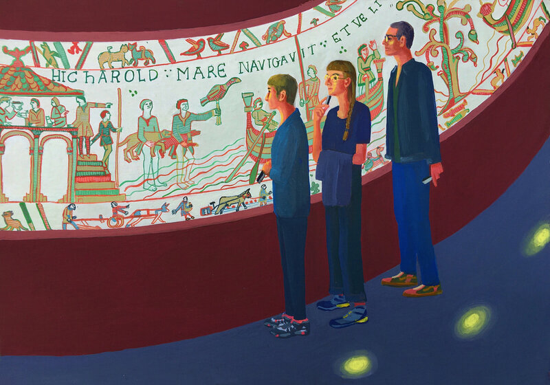 LES PLUS BELLES HEURES- Aout 2022, Série5, Des hommes et leurs chiens, tapisserie Reine Mathilde, (...)