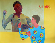 Huile sur papier, 150x200 cm