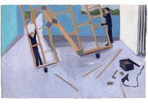 12 septembre 1990 - gouache / papier 25,5x19 cm - Série autobiographique (…)