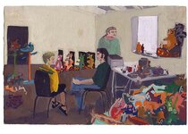 20 septembre 1990 - gouache / papier 25,5x19 cm - Série autobiographique (…)