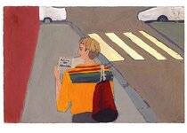septembre 1990 - gouache / papier 25,5x19 cm - Série autobiographique (…)