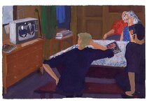 06 septembre 1990 - gouache / papier 25,5x19 cm - Série autobiographique (…)