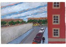 08 septembre 1990 - gouache / papier 25,5x19 cm - Série autobiographique (…)