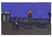 Aout - 1991 - gouache / papier 25,5x19 cm - Série autobiographique "Les (…)